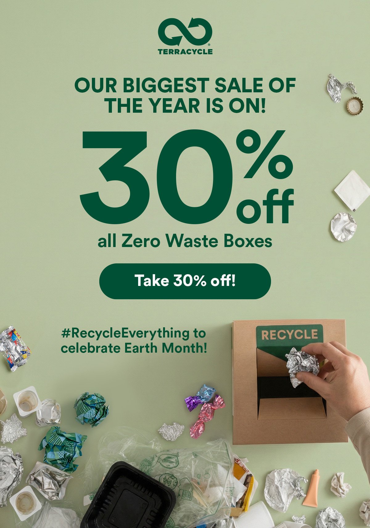 The biggest sale of the year - Earth Day 30% Off Everything