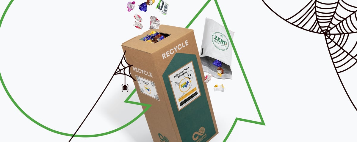 Treat wrappers falling into Zero Waste Box